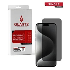 QUARTZ Tempered Glass Screen Protector - Privacy