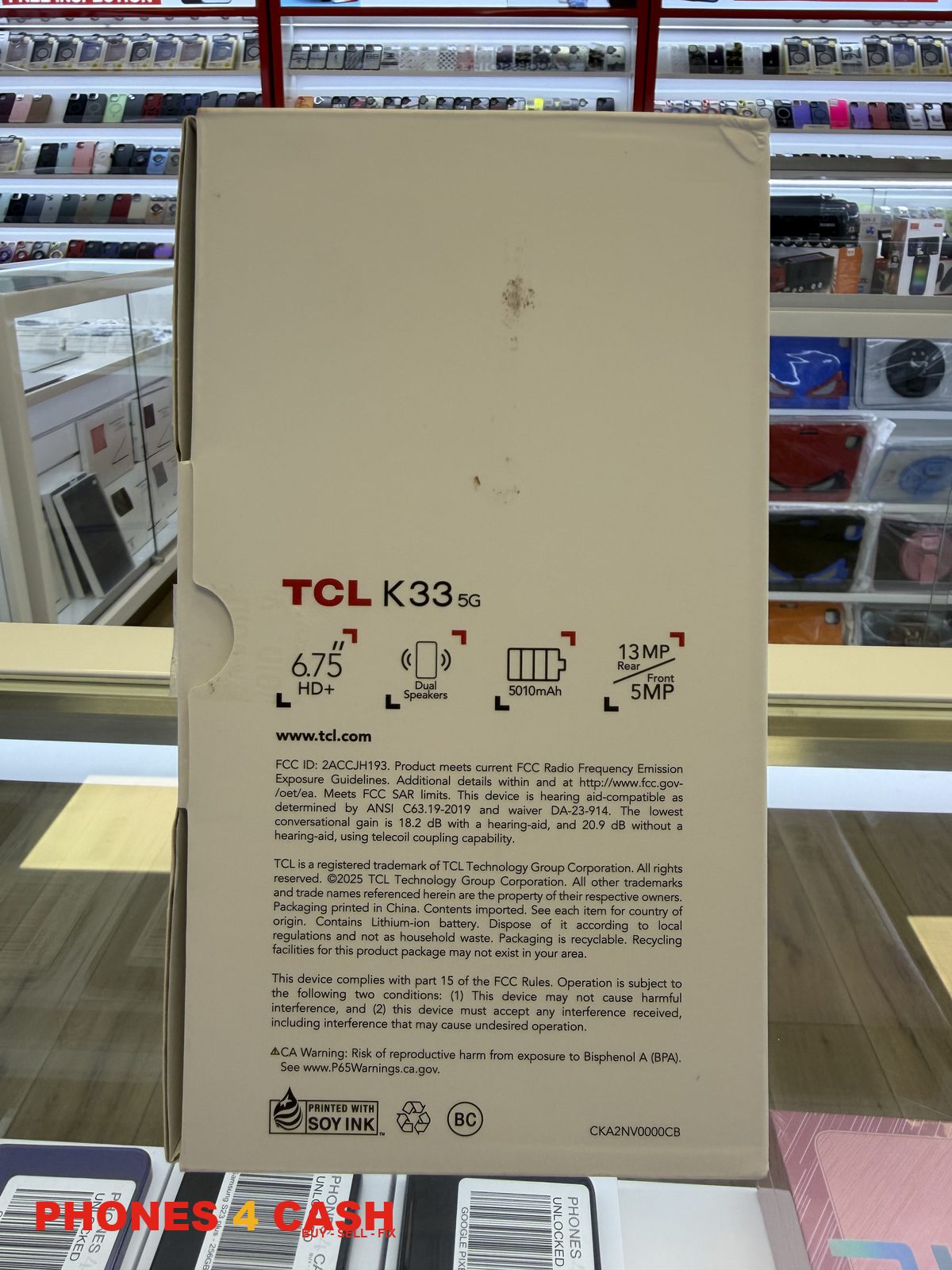 TCL K33 5G - 64GB Blue (Unlocked) - Brand New